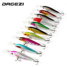 DAGEZI 10 pcs/lot Fishing Lure 1.5-2.5M Deep swim  hard fishing bait 11CM 13G artificial baits minnow fishing wobbler pesca 2024 - buy cheap