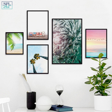 SPLSPL Nordic Wall Pictures Hawaii Beach Ocean View Poster Home Decoration Canvas Art Print Painting For Bedroom Without Frame 2024 - buy cheap