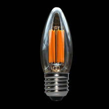C35 Edison Pode Ser Escurecido 4 W 6 W E27 B22 LEVOU Filamento da Lâmpada de Vidro lâmpada AC 220 V Retro Vela Para Lustre Luzes de Iluminação 230 V 240 V 2024 - compre barato