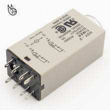 1 pcs H3Y-2 AC 220 V Delay Timer Relay Tempo 0-30 Minuto/Segundos com Base 2024 - compre barato