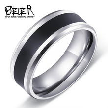 BEIER Stainless Man's Tungsten Steel Cool Fashion Simple Wedding Jewelry Ring For Man BR-R032 2024 - buy cheap