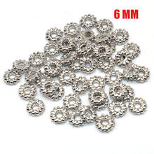 Mixed Style Pattern Loose Beads Silver Plated Tibetan Silver color Spacer Beads Charms For Bracelets Making Jewelry Findings Diy 2024 - buy cheap
