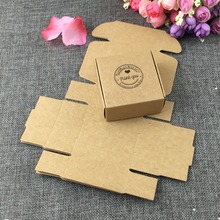 Caixa de sabonete artesanal da janela do papel 30 pçs/lote embalagem marrom do presente do casamento 2024 - compre barato