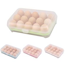 Контейнер для хранения яиц, 15 ячеек, холодильник, контейнер для хранения яиц, портативный контейнер для яиц для кемпинга и пикника 2018 2024 - купить недорого