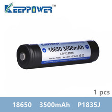 KeepPower-batería recargable de iones de litio, 3500mAh, 18650, 3,7 V, P1835J, original, envío directo, 1 unidad 2024 - compra barato