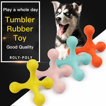 Pet Chew Toy for Cat Dog Bite Molars Teeth Clean Friendly Tumbler Rubber Dog Toys Color Random 2024 - buy cheap