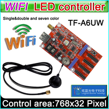 TF-A6UW wifi led Controller Card, p10 *** module Single&Dual color led signs,  conventional p10 LED display control card 2024 - buy cheap