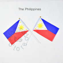 Филиппинский флаг 14*21 см, 10 шт., флаг ручной машущий флаг, Национальный флаг для встреч, парадов вечерние, подвешивание, украшение 2024 - купить недорого