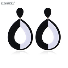 ELEGANCE11 Exaggeration Acrylic Big Dangle Earrings for Women Luxury Water Drop Pendant Long Earrings Party Jewelry 2024 - buy cheap