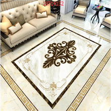 beibehang Custom size PVC material marble mosaic tile retro European floor tile brick ceiling floor painting wallpaper behang 2024 - buy cheap