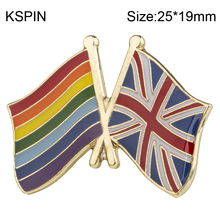 Rainbow UK  Friendship Flag Pins Country Flag Badge Flag Brooch National Flag Lapel Pin International Travel Pins Collections 2024 - buy cheap