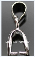 OMH wholesale 12MM 80pcs/Lot metal (lead free , nickel free) 18KGP silver color CLASPS HOOKS  buckle necklace bail DY29 2024 - buy cheap