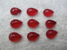Mystic Red Carnelian Agate Bead Cabochon 13x18mm Pear Cabochon 20pcs/lot Natural Gem Stone Jewelry Ring Cabochon 2024 - buy cheap