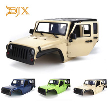 DJX-carcasa sin montar para coche, 12,3 pulgadas, 313mm, base para rueda, para 1/10 RC Crawler jeep Wrangle Axial SCX10 y SCX10 II 90046 90047 2024 - compra barato