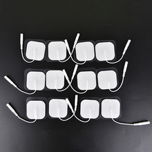 10Pcs/lot Nerve Stimulator Silicone Gel Electrode Pads Tens Electrodes Digital Therapy Machine Massage 2mm Plug with 4x4cm 2024 - buy cheap