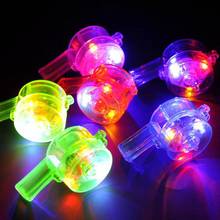LED Whistle Toy Glitter Light Up Funny Gadgets Luminous Colorful Sound Producing Toys Portable Children Toys Random Color 2024 - buy cheap