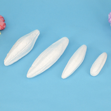 Lily bud branco de espuma de nylon, acessórios de flores com 8cm, flor de seda para decoração de casamento 2024 - compre barato