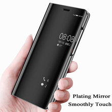 Чехол для HUAWEI Mate 10 9 Pro Honor 10 9 8 Lite, оригинальный зеркальный флип-чехол, прозрачный чехол для HUAWEI P20 P10 P9 Plus P8, чехол для телефона 2024 - купить недорого