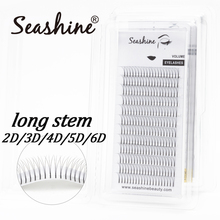 Seashine Mink Eyelashes Extension Supplies 2D-7D Heat Bonded Russian Volume Lashes Extension Premade Fans 8-15mm Premade Fans 2024 - buy cheap