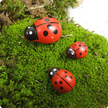 Artificial Ladybird Insect Mini Craft Miniature Fairy Garden Home Decoration Houses Micro Landscaping Decor DIY Accessories 2024 - buy cheap