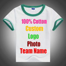 Patchwork Love Cute Kids Unisex Summer T shirt Short Sleeve Cotton Custom Logo Team Photo Text Printed Child Boy Girl T-shirts 2024 - buy cheap