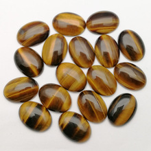Fashion natural tiger eye stone beads charms 25*18mm Oval CAB CABOCHON teardrop beads no hole Free shipping Wholesale 20pcs/lot 2024 - buy cheap