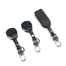 Leather Remote Key Cover Case Keychain For Mitsubishi ASX Outlander Lancer Colt Evolution Pajero Eclipse Cross Grandis Zinger 2024 - buy cheap