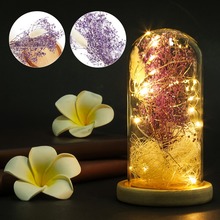 5colors Birthday Christmas Valentine's Gifts Beauty and the Beast Imitated Starry Sky Stars Fallen Petals Glass Dome home Dec 2024 - buy cheap