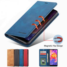 Чехол для телефона Huawei P20 Lite Pro, чехол на p20lite p 20 LITE, Роскошный Матовый Магнитный Флип-кошелек, кожаная сумка Huawai P20 Pro Coque 2024 - купить недорого