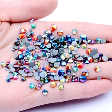 400Pcs/Pack SS6-SS20 Mix Size Crystal AB Hotfix Flatback Glue Back Iron On Rhinestones Glass Stone Beads DIY Clothes Decoration 2024 - buy cheap