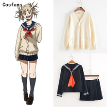 New My Hero Academia Cosplay Costume Anime Cosplay Boku no Hero Academia Himiko Toga JK Uniform Women Sailor Suits with Sweaters 2024 - buy cheap