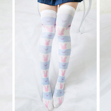 Japanese, female is sweet lolita stockings lolita soft sister stripe half socks cos field knee high socks 2024 - buy cheap