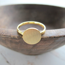 Minimalist Rose Gold Full Moon Rings For Women Anel Boho Jewelry Stainless Steel Geometric Round Finger Bague Femme Wedding Gift 2024 - buy cheap