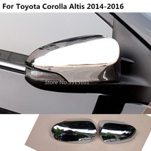 Capa de espelho retrovisor para porta de carro, 2 peças, para toyota corolla altis 2014 2015 2016 2024 - compre barato