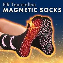 1 пара магнитных самонагревающихся носков для ступней с трещинами, противозамерзающие теплые носки с подогревом для ног, носочки с защитой от холода, мужские термоноски 2024 - купить недорого