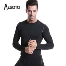 Summer Men T-shirt Fitness Tight Long Sleeve Training tops Fitness running sexy Quick-drying yoga Sport Jogging clothes 2024 - buy cheap