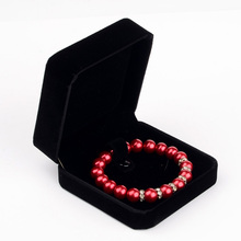 Embalagem de jóias & exibição quadrado veludo pulseira caixas de presente exibindo pulseiras preto 9x9x4cm 1/10 pçs pulseiras pulseiras casos 2024 - compre barato