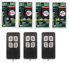 Sistema de interruptor de controle remoto sem fio ac220v 1ch 10a rf 433 mhz 3 transmissores e 4 receptor receptor relé receptor interruptor de casa inteligente