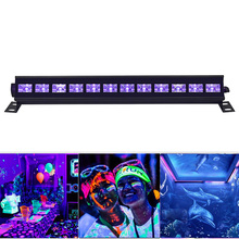 Luminária ultravioleta para palco com 6 leds, 9leds, 12 led, barra laser com som ativo, para decoração de festa, estroboscópio para arruela de parede 2024 - compre barato