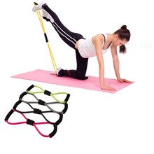 Faixa elástica para treino de resistência, 1 peça, para esportes ao ar livre, exercícios de resistência, yoga, 8 tipos, construção corporal, equipamento fitness 2024 - compre barato