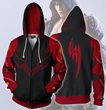 PLstar Cosmos Game Tekken Full Zip Thin Hoodies Cool Pullover Coat Jacket Unisex Jumper Sweatshirt Cospaly 2024 - buy cheap