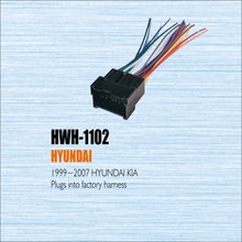 Plugs Into Factory Harness For Hyundai For Kia 1999-2007 - Radio Power Wire Adapter / Aftermarket Stereo Cable / Male DIN To ISO 2024 - buy cheap