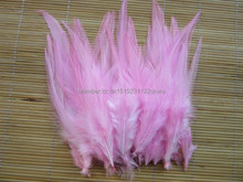 100Pcs 4-6 Inches 10-15 cm Pink Rooster Feather for Clothing Jewelry Hat Christmas Holiday Decorative Cock Feathers 2024 - buy cheap
