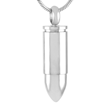 JJ9758 Bullet Cremation Jewelry Hold Human/Pet Memorial Ashes Necklace Holder Keepsake Pendant For Men Women -Stainless Steel 2024 - buy cheap