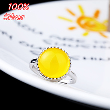 925 Sterling Silver Color White Gold 12MM Cabochon Rings for Amber Opal Agate Turquoise Fine Jewelry Wholesale 2024 - buy cheap