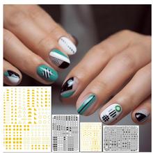 3d nail sticker Hanyi series Geometric triangle design HAXX-54 55 58 59 nail decal art decoration stamping accessory 2024 - buy cheap
