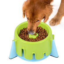 New Pet Dog Feeding Food Bowls Puppy Slow Down Eating Feeder Dish Bowl Prevent Obesity Dogs Supplies Dropshipping 2024 - buy cheap