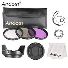 Andoer 52mm Filter Kit (UV+CPL+FLD) + Nylon Carry Pouch + Lens Cap + Lens Cap Holder + Lens Hood + Lens Cleaning Cloth 2024 - buy cheap