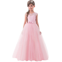 2018 Summer Kids Flower Girls Dresses for Teenagers Girl Wedding Ceremony Party Prom Dress Girls Clothes for 9 10 12 13 14 years 2024 - buy cheap