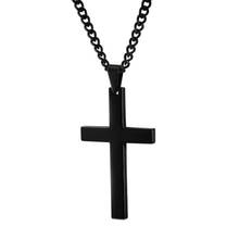 Cross Necklaces&Pendants For Men Stainless Steel Gold-Color black Male Pendant Necklaces Prayer Jewelry 2024 - buy cheap